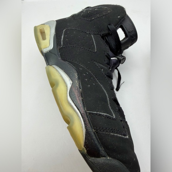 Nike Air Jordan 4.5 Retro GS Metallic Black Silver DX2835-001 Size 4.5Y Kids - Picture 6 of 11